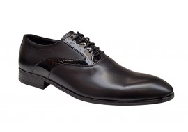 Pantofi barbati eleganti din piele naturala Negru - RSY23NL